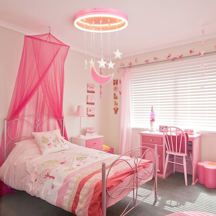 Люстра Люстра "Лунный свет" LED 58Вт розовый 50х50х60 см BayerLux