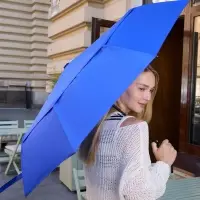 Складной зонт Dome Double с двойным куполом, синий