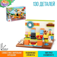 Конструктор &laquo;Весна. Кафе и зверята&raquo;, 130 деталей