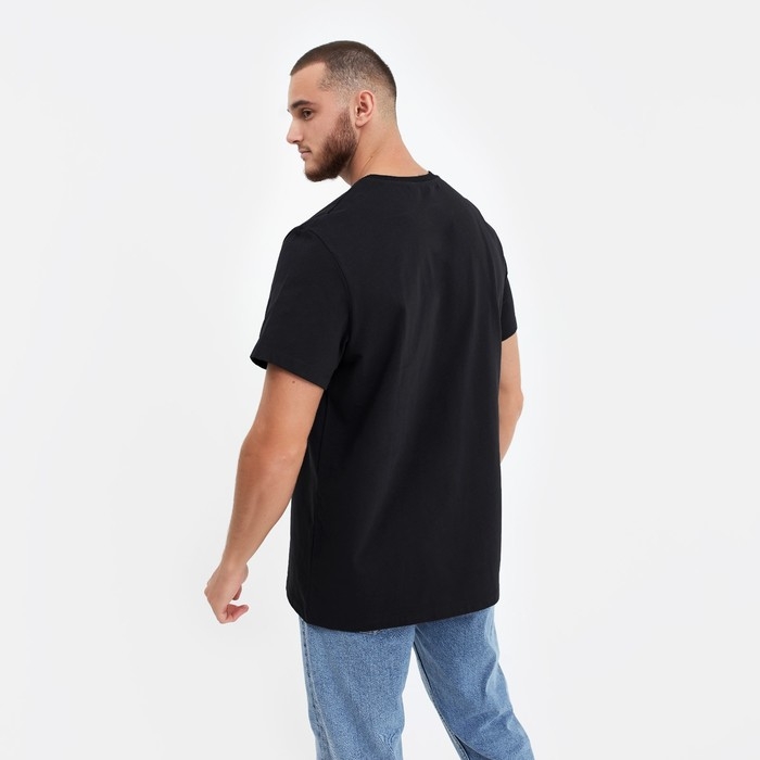 Футболка мужская новогодняя , цвет чёрный, размер 54 Футболка мужская новогодняя , цвет чёрный, размер 54