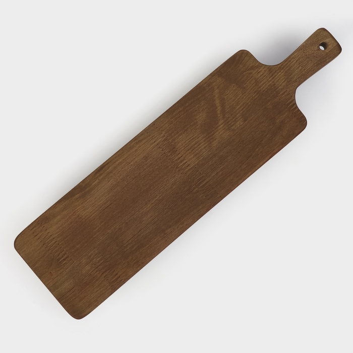 Доска разделочная для подачи и сервировки с ручкой, на ножках, 38&times;10&times;6 см, берёза