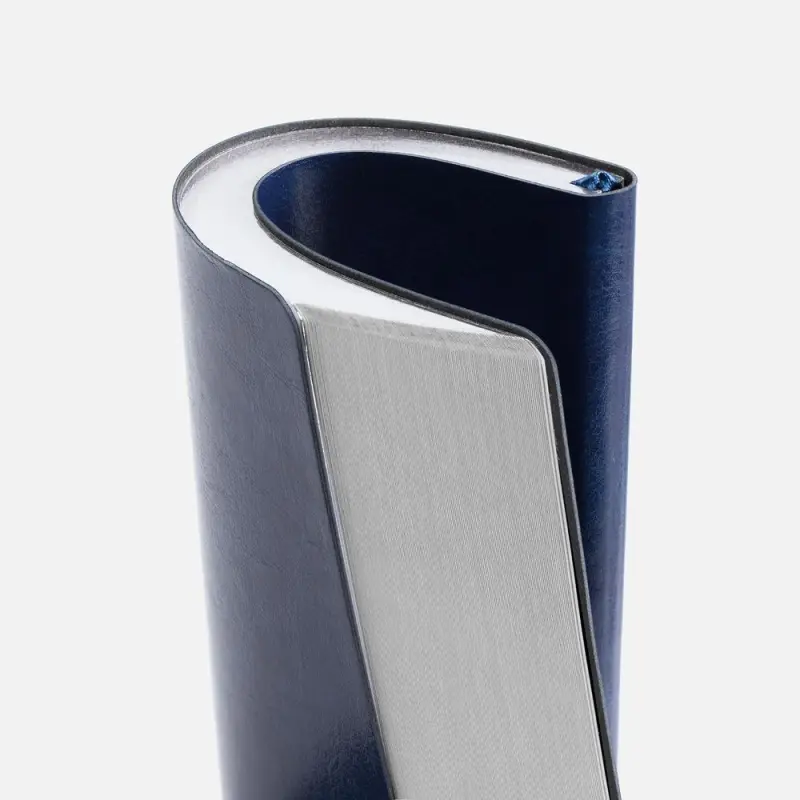 Ежедневник Nebraska Flex, недатированный, синий с серебром