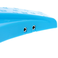 Микрофон на стойке &laquo;Новогодний подарок&raquo;, цвет голубой