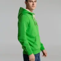 Толстовка унисекс на молнии Sherpa 280, темно-зеленая, размер M