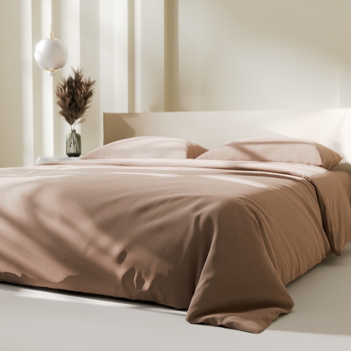 Постельное бельё LoveLife 1,5 сп "Gold sand" 150х215 см, 150х225 см, 50х70&plusmn;3 см-2шт, микрофибра 85гр