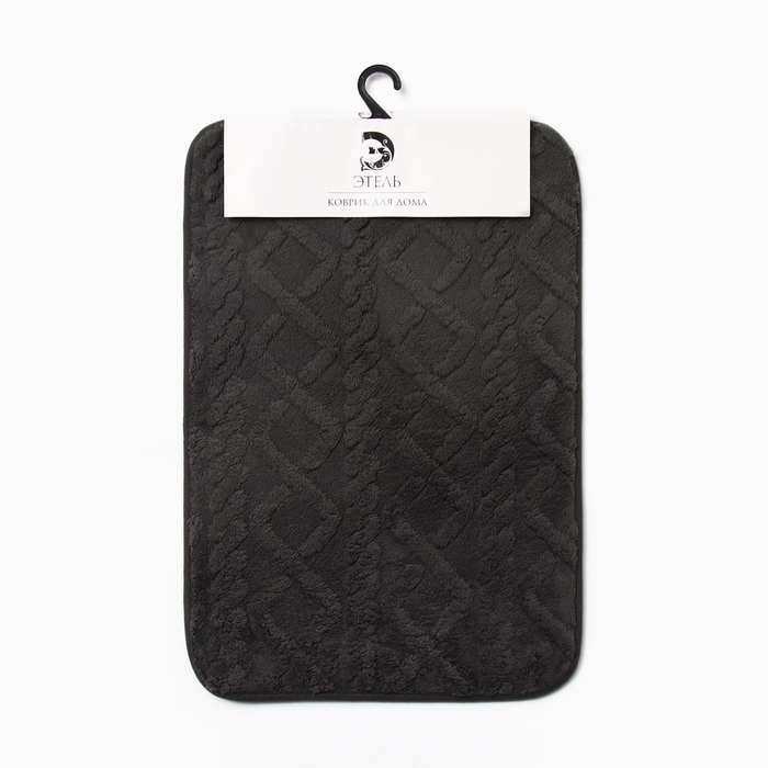 Коврик для ванной Этель Коврик для ванной Этель "Узор", цв. серый, 40х60 см