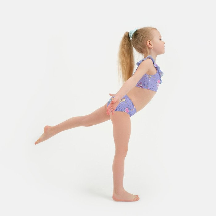 Купальник детский Мой маленький пони, рост 122-128 (34), фиолетовый