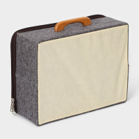 Короб для хранения на молнии LaDо́m &laquo;Рон&raquo;, 32&times;25&times;11 см, цвет серый