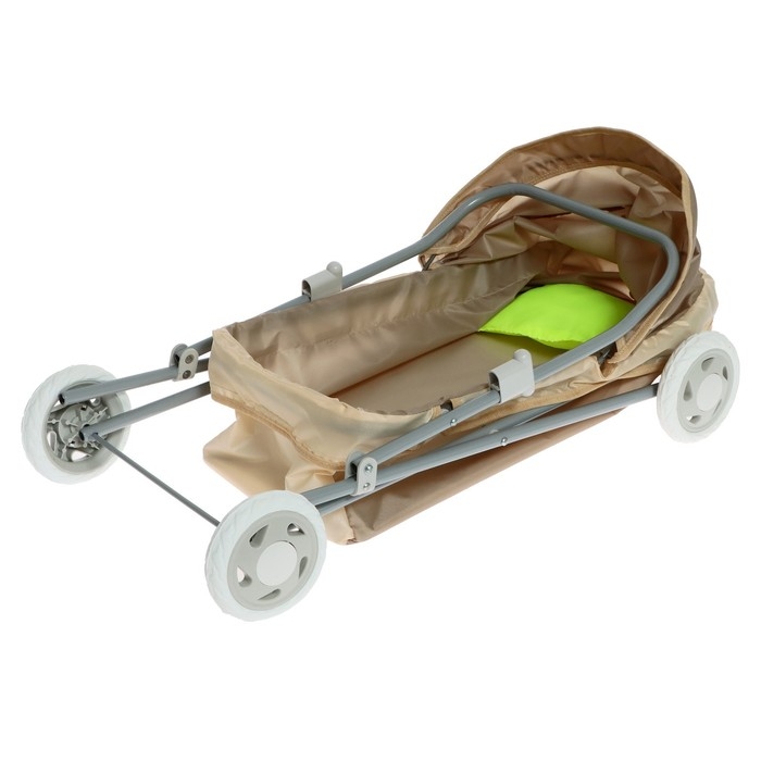 Коляска кукольная №1, цвет бежевый Коляска кукольная №1, цвет бежевый