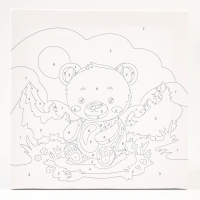 Картина по номерам &laquo;Медвежонок&raquo;, 20 &times; 20, на холсте, с подрамником