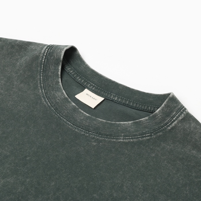 Футболка мужская MINAKU, цв.зелёный, р-р 42-44