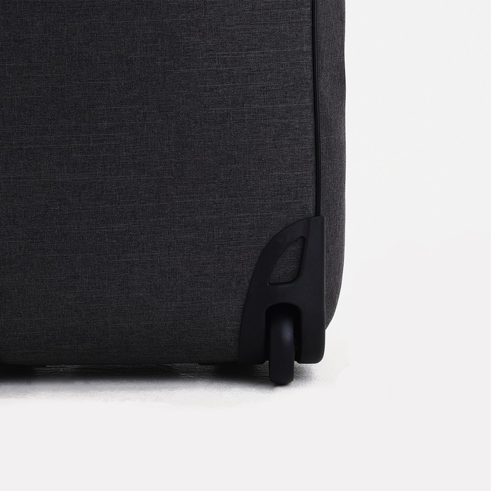 Чемодан малый 36 л (S), &laquo;Фабрика КАРТЕКС&raquo;, отдел на молнии, наружный карман, 2 колеса, цвет тёмно-серый