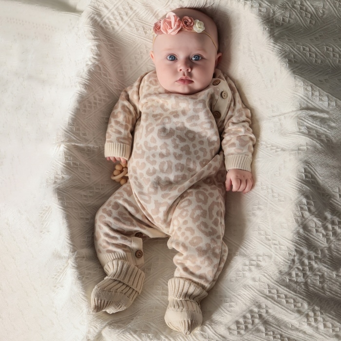 Комбинезон вязаный Крошка Я Leo Baby, рост 86-92 см