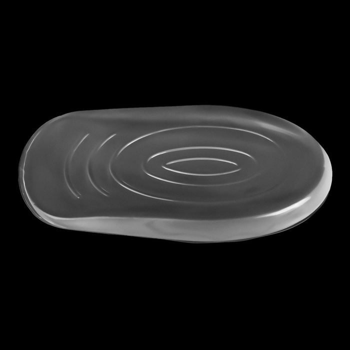 Подпяточники для обуви, с протектором, на клеевой основе, силиконовые, 8,7 × 5,7 см, пара, цвет прозрачный Подпяточники для обуви, с протектором, на клеевой основе, силиконовые, 8,7 × 5,7 см, пара, цвет прозрачный