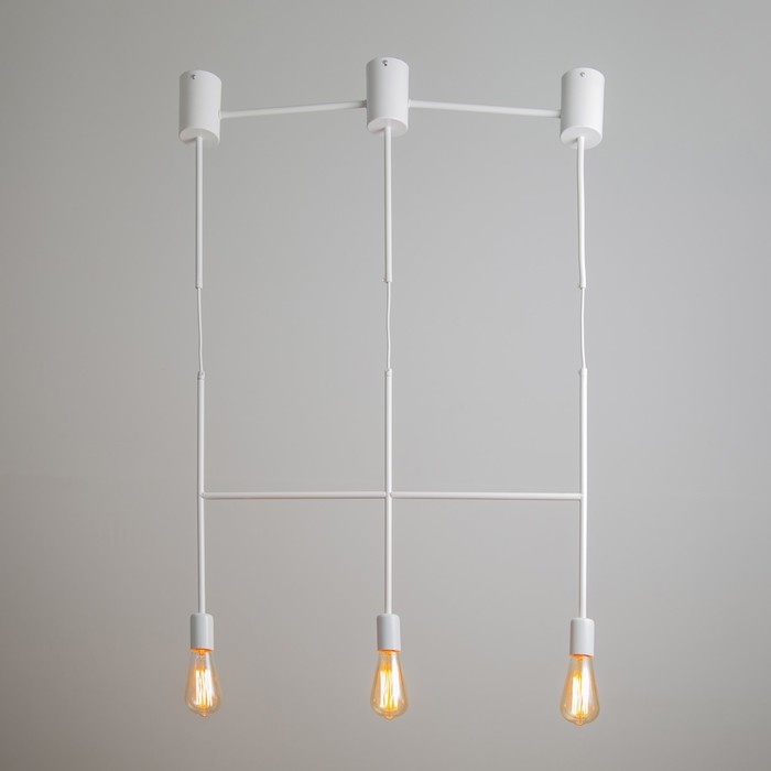 Светильник BayerLux "Лучик" 3хЕ27 40Вт белый 60х5х30-130см