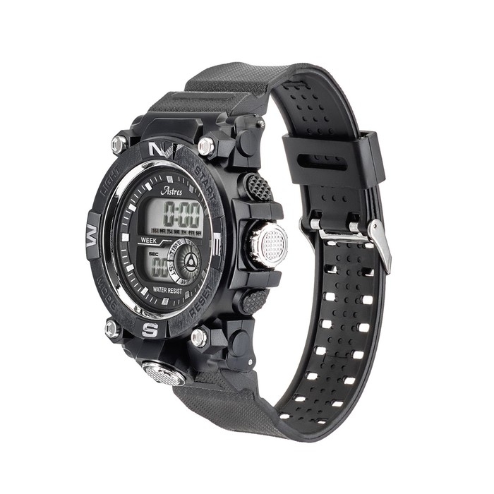 Часы наручные электронные Astres, d-5 см, ремешок силикон, водонепроницаемые Часы наручные электронные Astres, d-5 см, ремешок силикон, водонепроницаемые