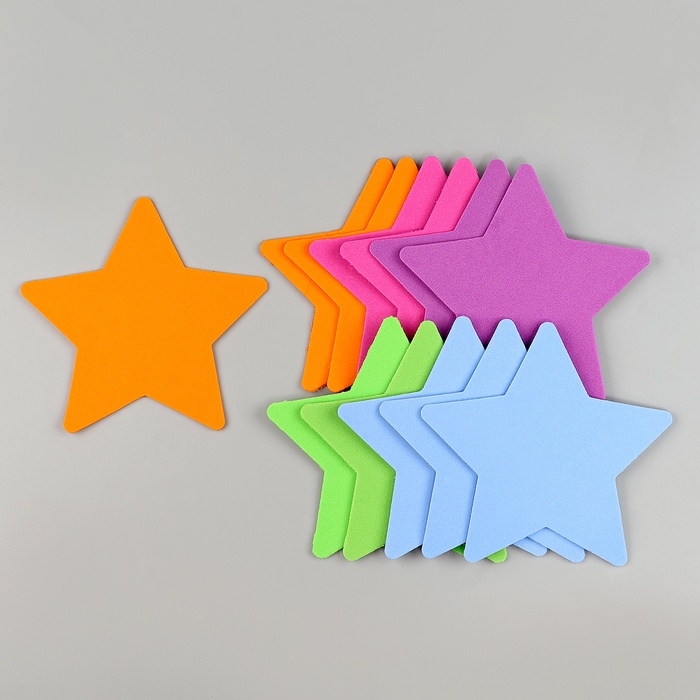 Набор фигурок из EVA Набор фигурок из EVA "Звёздочка", 12 шт, цвет МИКС