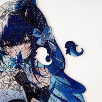 Пазлы деревянные фигурный «Аниме девушка», 155 элементнов Пазлы деревянные фигурный «Аниме девушка», 155 элементнов