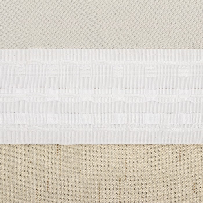 Штора портьерная Этель &laquo;Классика&raquo; цвет светло бежевый, на шторн.ленте 270х300 см,100% п/э