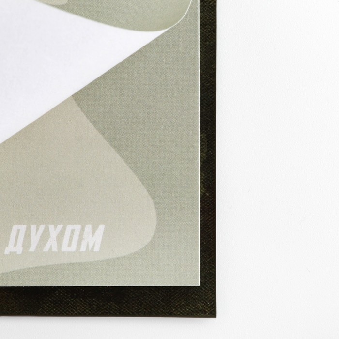 Подарочный набор &laquo;23 февраля&raquo;, блок бумаги 30 л, ручка синяя паста 1.0 мм и 5 шт наклеек