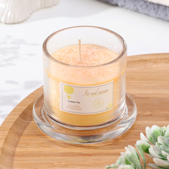 Свеча ароматическая в банке Свеча ароматическая в банке "Dome", лимон