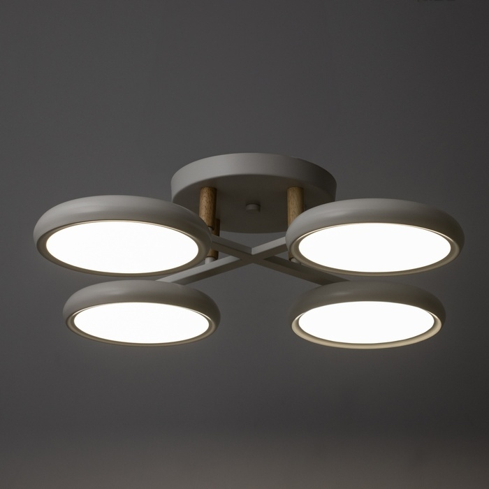 Люстра "Алис" 4хLED 96Вт 3000-6000К белый 60х60х13 см