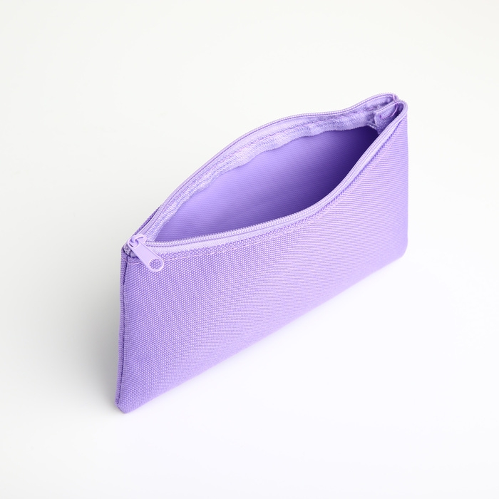 Косметичка на молнии, цвет сиреневый Косметичка на молнии, цвет сиреневый