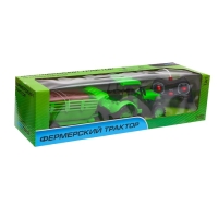 Трактор радиоуправляемый «Фермер», с прицепом, работает от аккумулятора, цвет зелёный Трактор радиоуправляемый «Фермер», с прицепом, работает от аккумулятора, цвет зелёный