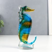 Сувенир стекло "Морской конёк" под муранское стекло 20х9х7 см Сувенир стекло "Морской конёк" под муранское стекло 20х9х7 см