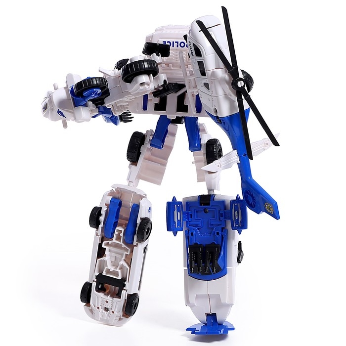 Робот &laquo;Полицейский вертолёт&raquo;, трансформируется