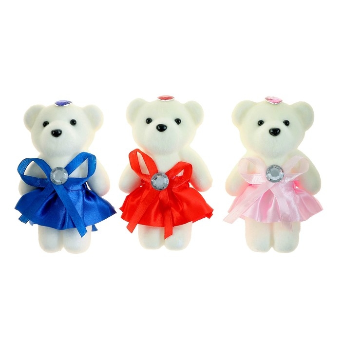 Игрушка из пенопласта &laquo;Мишка в юбке&raquo;, цвета МИКС