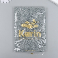 Бисер стекло 6/0 "Серо-зелёный" светится УФ 450 гр