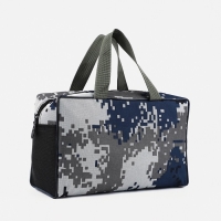 Косметичка на молнии, цвет серый/синий Косметичка на молнии, цвет серый/синий