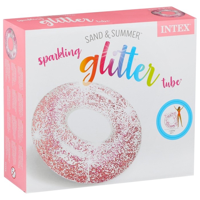 Круг для плавания &laquo;Блеск&raquo;, d=119 см, от 9 лет, цвет МИКС, 56274NP INTEX