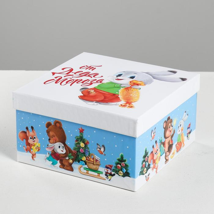 Набор подарочных коробок 3 в 1 &laquo;Советский&raquo;, 18 х 18 х 10‒22 х 22 х 12 см, Новый год