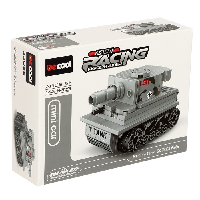 Конструктор «Армия. Танчики», 4 вида, цвет МИКС Конструктор «Армия. Танчики», 4 вида, цвет МИКС