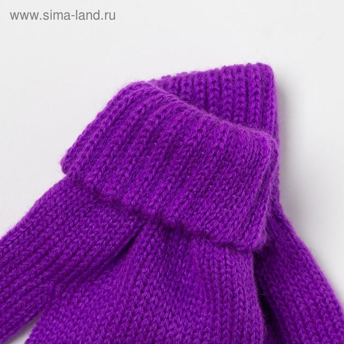 Перчатки для девочки, цвет фиолетовый, размер 14 Перчатки для девочки, цвет фиолетовый, размер 14
