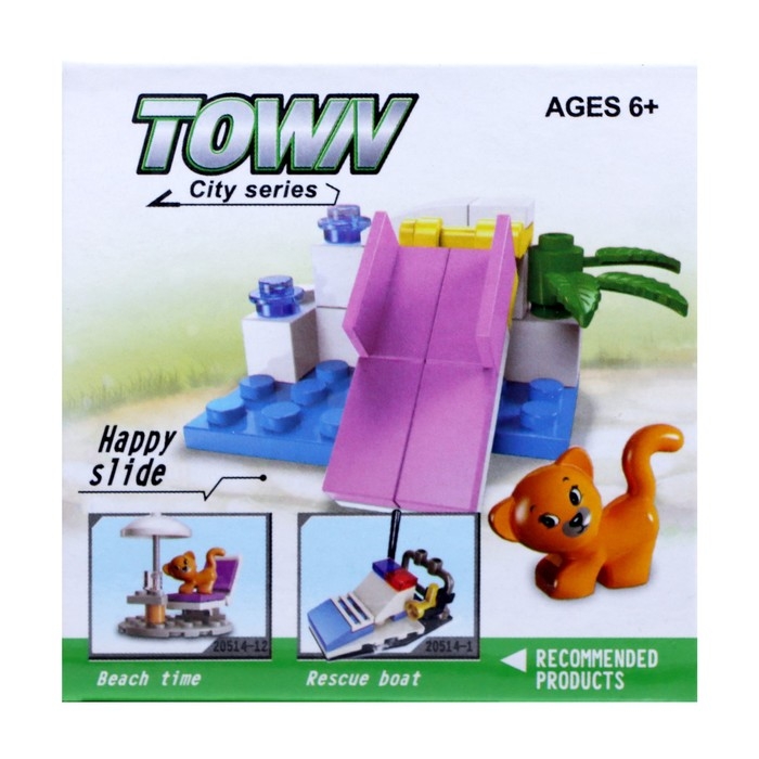 Конструктор &laquo;Кошечка на площадке&raquo;, 19 деталей