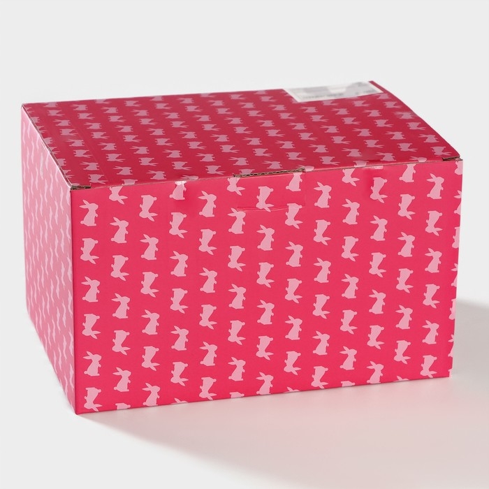 Конфетница Доляна &laquo;Зайка&raquo;, 19,5&times;16,5&times;12,5 см, цвет голубой