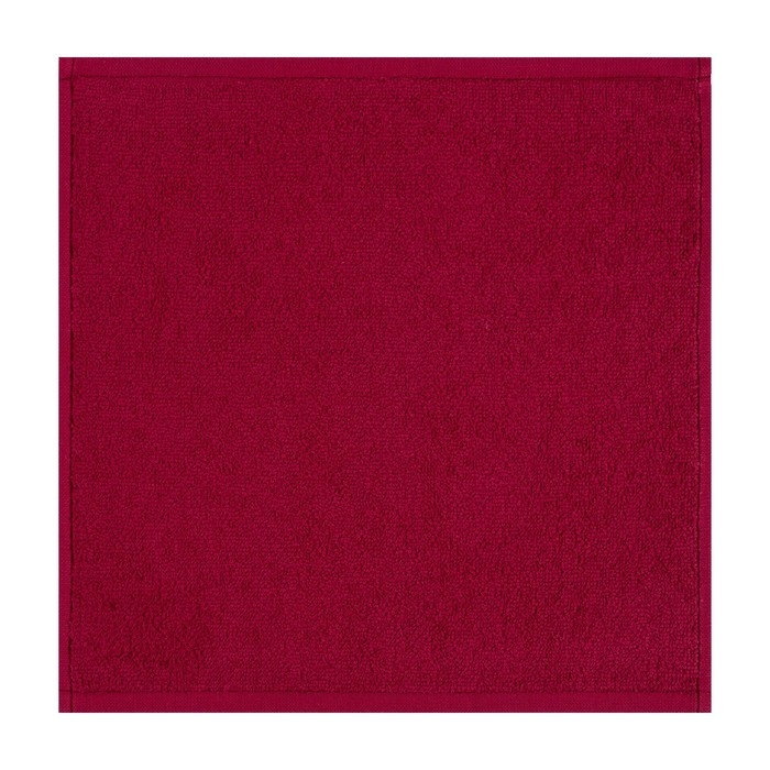 Набор махровых декоративных салфеток Этель "Вид 2" 30х30см-3шт, цвет бордовый, 100% хлопок