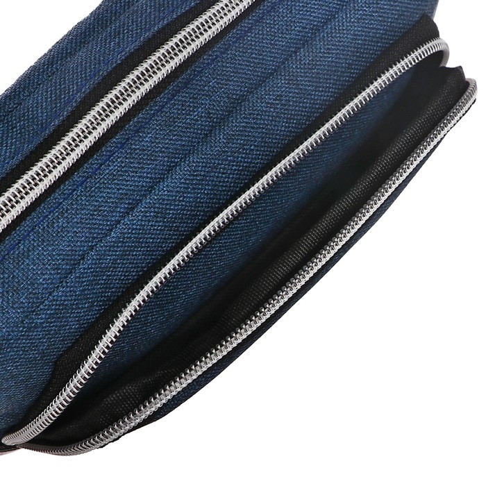 Пенал мягкий 2 отделения, 100 х 210 х 65 мм, объёмный, Calligrata, синий Пенал мягкий 2 отделения, 100 х 210 х 65 мм, объёмный, Calligrata, синий