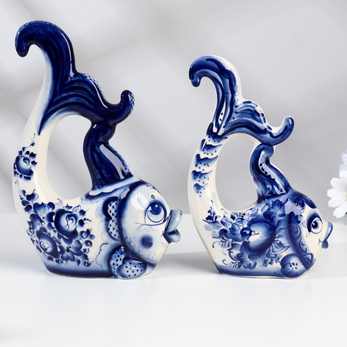 Сувенир &laquo;Рыбка - красавица&raquo;, гжель