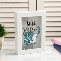 Копилка интерьерная пластик "Дикий и свободный слон" 17х12х3,8 см Копилка интерьерная пластик "Дикий и свободный слон" 17х12х3,8 см