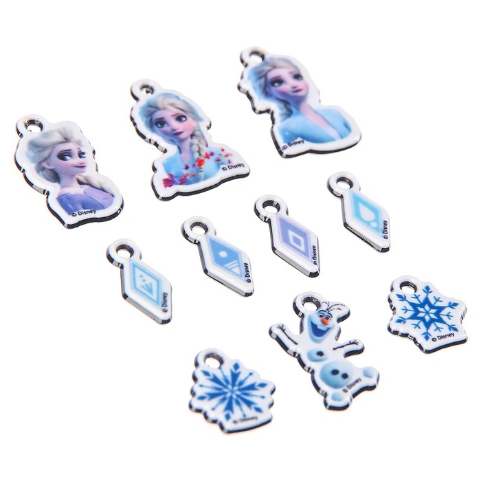 Набор для творчества &laquo;Создай своё украшение, Эльза и Анна&raquo;, сделай 10 шармов своими руками, Холодное сердце, Disney