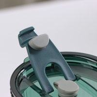 Стакан стеклянный с крышкой и трубочкой «Вино Верде», 350 мл, цвет зелёный Стакан стеклянный с крышкой и трубочкой «Вино Верде», 350 мл, цвет зелёный