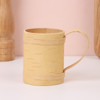 Кружка средняя, 6×6×7,5 см, 150 мл, береста Кружка средняя, 6×6×7,5 см, 150 мл, береста