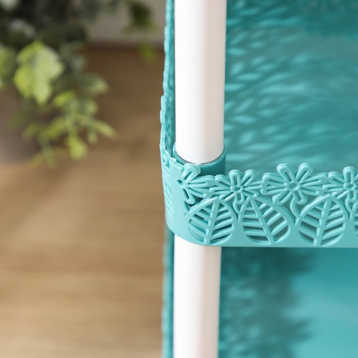 Этажерка 3-х ярусная Доляна &laquo;Ромашки&raquo;, 26&times;17&times;32 см, цвет МИКС