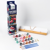 Картина по номерам панно &laquo;Фламинго в тропиках&raquo;, 30 х 50 см