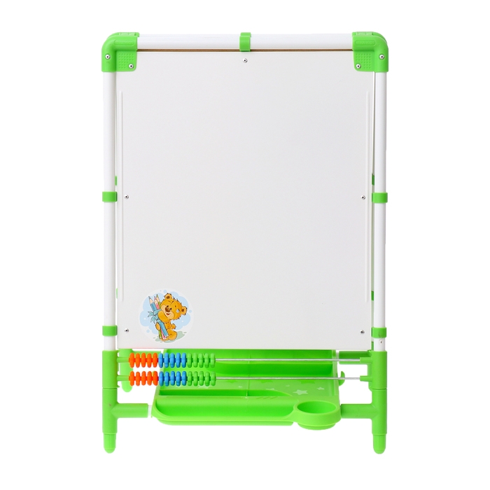Мольберт детский двусторонний &laquo;Доска знаний&raquo;, регулируется по высоте, + учебные принадлежности, цвет салатовый