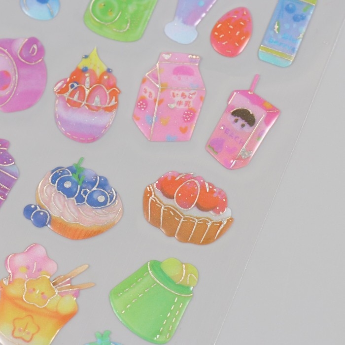 Наклейки для творчества пластик "Вкусности" 9,3х20,4 см